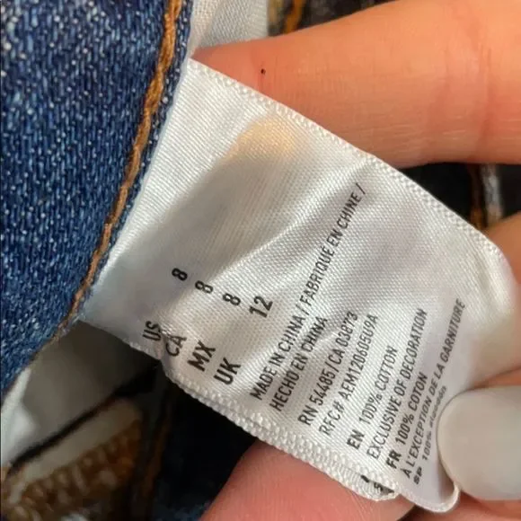 American Eagle distressed denim mini skirt - Picture 9 of 9